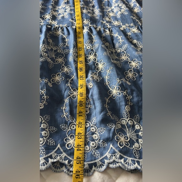 Hayden Navy Eyelet Lace Puff Sleeve Dress NWT 1XL - Picture 14 of 14